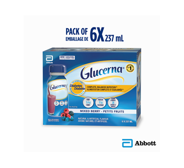 Image 3 of product Glucerna - Nutritional Drink for People with Diabetes, Mixed Berry, 6 x 237 ml