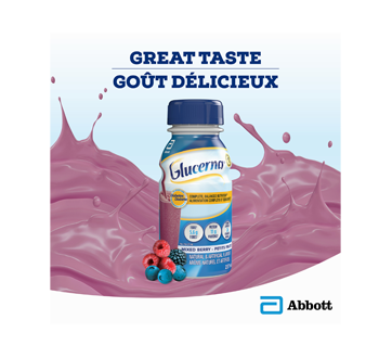 Image 6 of product Glucerna - Nutritional Drink for People with Diabetes, Mixed Berry, 6 x 237 ml