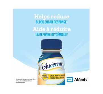 Image 6 of product Glucerna - Nutritional Drink for People with Diabetes, Vanilla, 6 x 237 ml