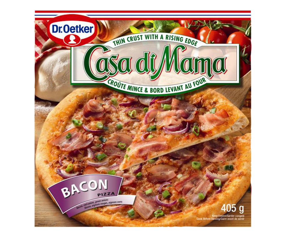 Casa di Mama Pizza, 405 g, Bacon Dr. Oetker Appetizers and meals