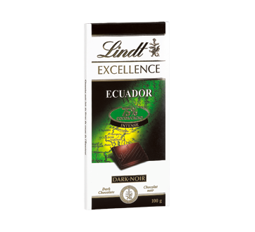 Lindt Excellence Ecuador 75% Cacao Chocolate, 100 g