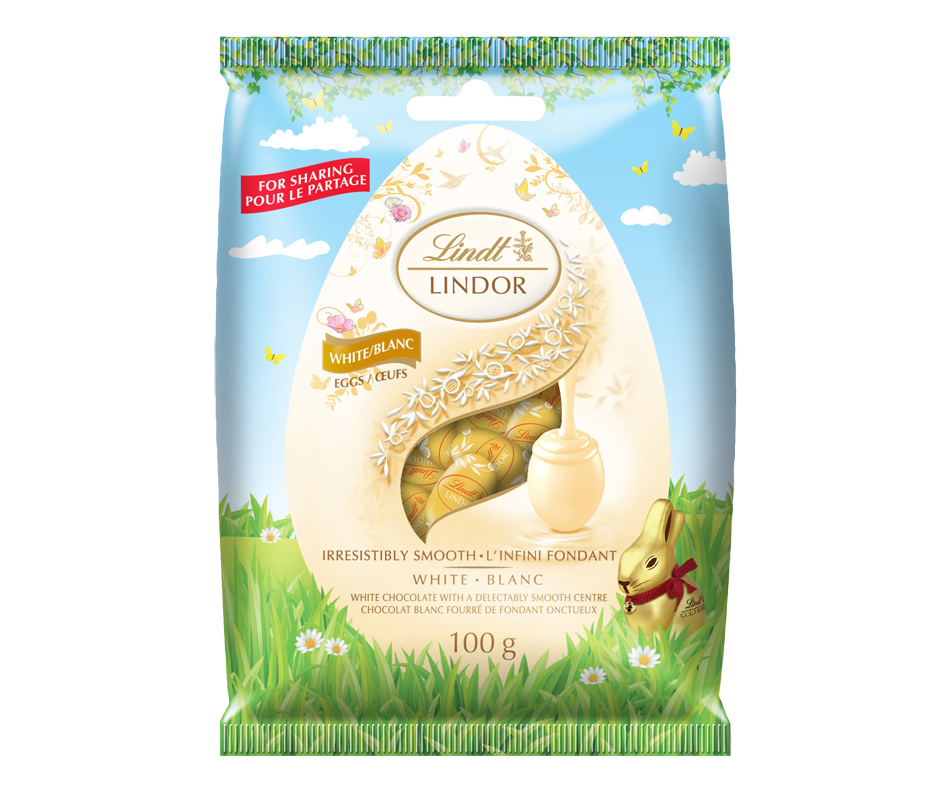 Lindor White Chocolate Mini Eggs Bag 100 G Lindt Easter Jean Coutu