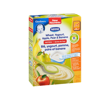 Image 2 of product Gerber - Gerber Wheat, Yogurt, Apple, Pear & Banana, 227 g