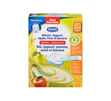 Image 3 of product Gerber - Gerber Wheat, Yogurt, Apple, Pear & Banana, 227 g