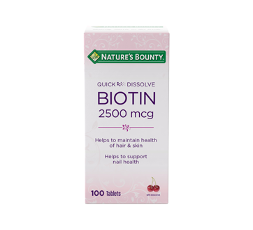 Quick Dissolve Biotin 2500 mcg, 100 units