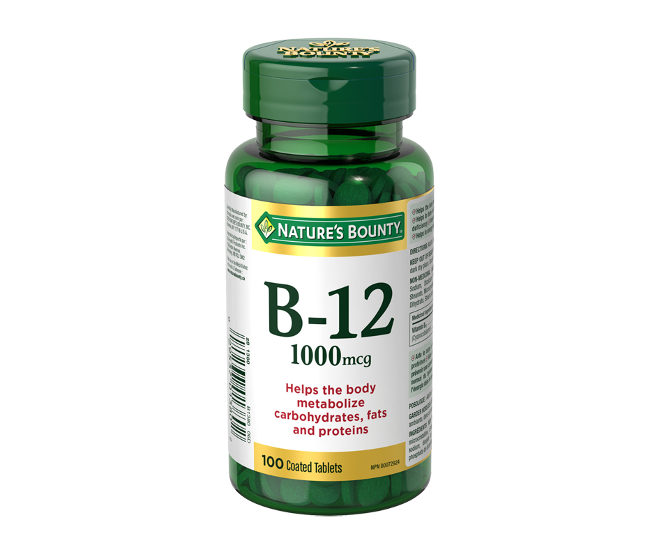 Vitamin B12 1000 mcg, 100 units – Nature's Bounty : Vitamin B | Jean Coutu