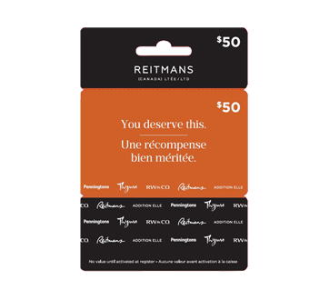 $50 Reitmans Gift Card, 1 unit – Incomm : Other gift cards | Jean Coutu