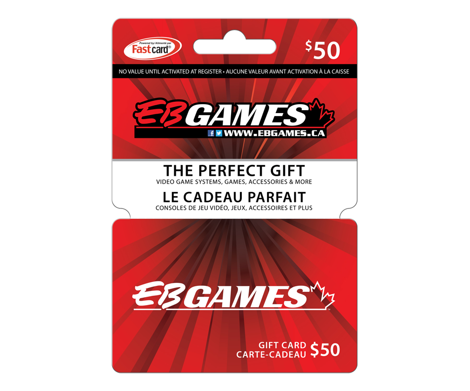 50 EB Games Gift Card, 1 unit Game cards Jean Coutu