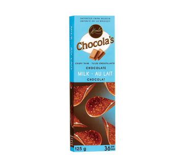 Crispy Thins, Milk Chocolate, 125 g