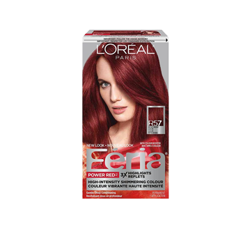 L'Oreal Paris Feria High-Intensity Shimmer Power Red R57 Intense Medium  Auburn