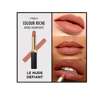 Image 2 du produit L'Oréal Paris - Colour Riche rouge à lèvres intense au volume mat, 1,8 g Le Nude Defiant