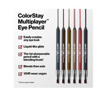 Image 4 of product Revlon - ColorStay Multiplayer Liquid-Glide Eye Pencil, 1 unit Checkmate