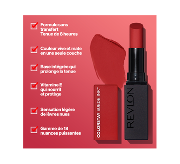 Image 5 du produit Revlon - ColorStay Suede Ink rouge à lèvres, 1 unité Bread Winner