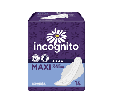 MaxiMaman serviettes à rebords, 14 unités, nuit – Incognito