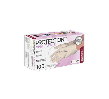 Gants de protection en vinyle extensible, 100 unités, grand - très-grand –  Formedica : Accessoires médicaux