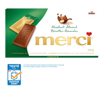 Image 2 du produit Merci - Barres de chocolat, noisettes-amandes, 100 g