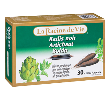 Image 2 du produit La Racine de Vie - Radis noir Artichaut Boldo, 30 x 10ml