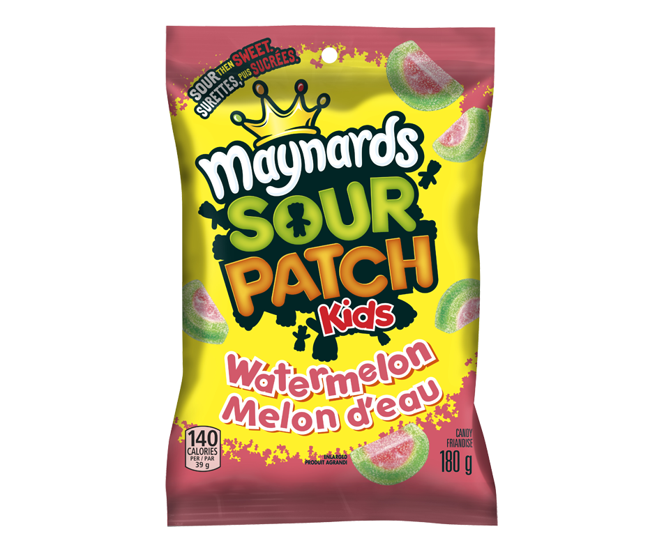 Sour Patch Kids, 180 g, melon d'eau – Maynards : Bonbon | Jean Coutu