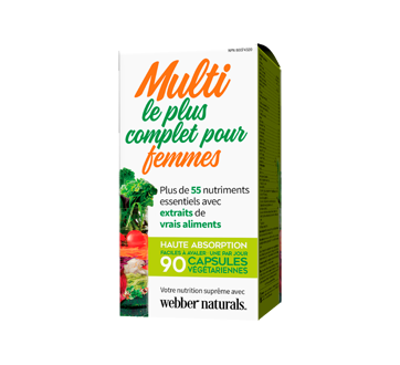 Multi le plus complet pour femmes capsules, 90 unités