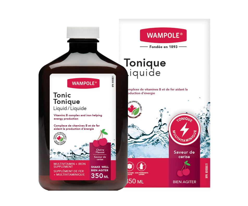 Tonique, cerise, 350 ml – Wampole : Multivitamine pour adulte | Jean Coutu