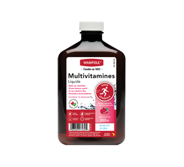 Multivitamines liquide, pomme grenade, 350 ml