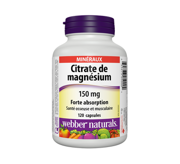 Citrate de magnésium forte absorption 150 mg, 120 unités