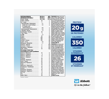 Image 9 du produit Ensure - Protéine Max 20 g substitut de repas, chocolat, 4 x 235 ml