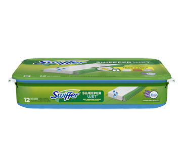 Swiffer Sweeper multi-surfaces recharges de coussins nettoyants humidifiés  pour balai, 12 unités, lavande vanillée et réconfort – Swiffer : Nettoyant  poussière
