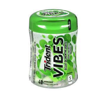 Image 2 du produit Trident - Vibes gomme, 40 unités, menthe verte