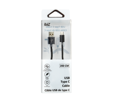 Câble de charge et de synchronisation Type-C à Type-C charge rapide PD de  18 W, 1 unité – ibiZ : Accessoires cellulaires et tablettes