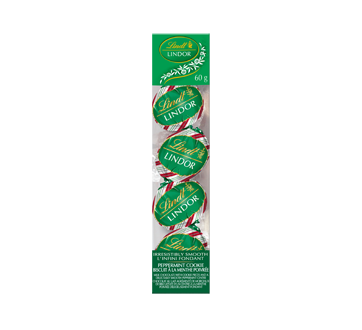 Lindor boîte de truffes décoratives, chocolat au lait et biscuit à la menthe poivrée, 60 g