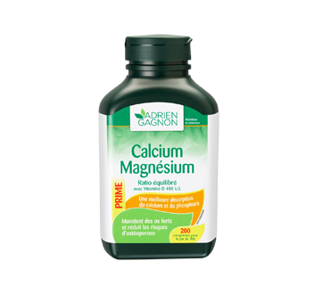 Calcium magnésium ratio équilibré + vitamine D, 200 unités