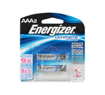 Piles, emballage régulier, max AAA-2 – Energizer : Pile et batterie  standard