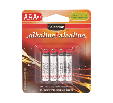 Acheter Alimentation par piles alcalines AAA (Blister 4 unités)