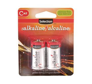 Pile alcaline C, 2 unités – Selection : Pile et batterie standard
