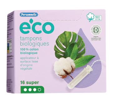 e'co tampons biologiques, super, 16 unités