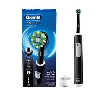 Image 2 du produit Oral-B - Pro 1000 brosse à dents électrique rechargeable, 3 unités