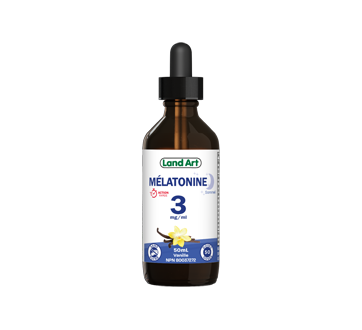 Mélatonine 3 mg, Saveur naturelle de vanille, 50 ml