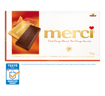 merci Chocolat au Lait, barre de chocolat - 100 g