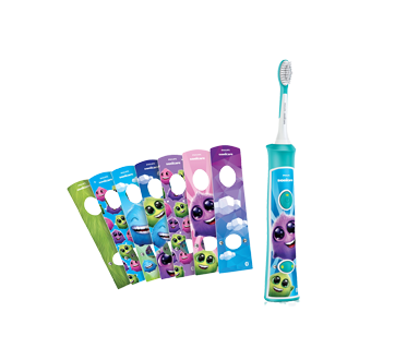 Sonicare brosse à dents électrique rechargeable pour enfants avec connexion Bluetooth, bleu, 1 unité