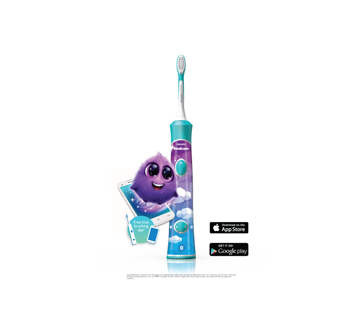 Image 2 du produit Philips Sonicare - Sonicare brosse à dents électrique rechargeable pour enfants avec connexion Bluetooth, bleu, 1 unité