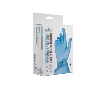 Gants de nitrile, grands, 20 unités