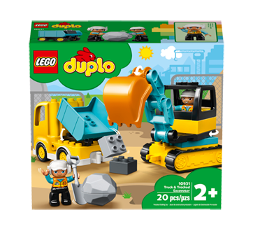 duplo le camion et la pelleteuse