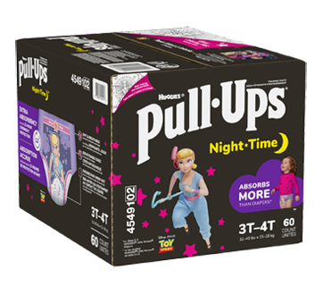 Calças de Treino Pull-Ups, Noite para Raparigas, 3T-4T, 20 Ct