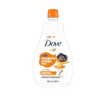 Kids Care bain moussant hypoallergénique pour enfants, 591 ml, biscuit à la  noix de coco – Dove : Sels, huile, bain moussant