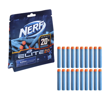 Nerf Elite 2.0 recharge de fléchettes, 20 unités – Nerf : Cadeaux pour tout  petits