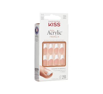 Image 2 du produit Kiss - Salon Acrylic ongles manicure française, Je t'aime - moyens, 28 unités