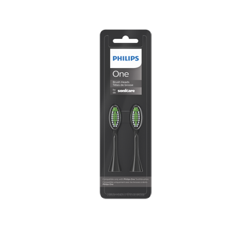 Image 2 du produit Philips - One de Sonicare têtes de brosse, noir, 2 unités