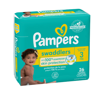 Image 2 du produit Pampers - Swaddlers couches pour bébés actifs, taille 3, 26 unités