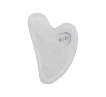 Gua Sha rouleau pour le visage, jade blanc, 1 unité